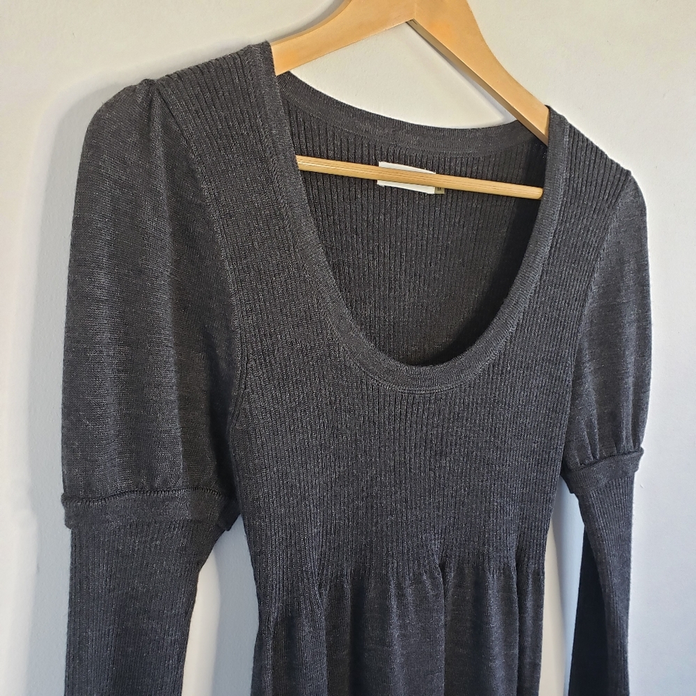 Calvin Klein Gray Long Sleeve Dress